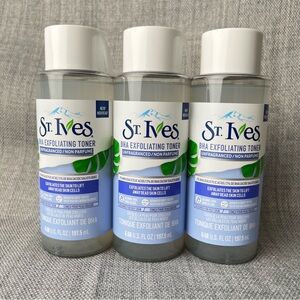 St Ives BHA Exfoliating Facial Toner 6.68 oz/196.5 ml Fragrance-Free Oily Skin